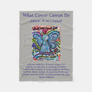 Wat kanker niet kan doen, aangepaste engels chemo fleece deken