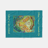 Wat kanker niet kan doen, aangepaste engels chemo fleece deken (Voorkant (Horizontaal))