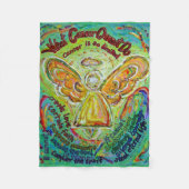 Wat kanker niet kan doen, aangepaste engels chemo fleece deken (Voorkant)