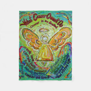 Wat kanker niet kan doen, aangepaste engels chemo fleece deken