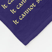 Wat kanker niet kan doen, aangepaste engels chemo fleece deken (Hoek)