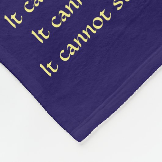 Wat kanker niet kan doen, aangepaste engels chemo fleece deken (Hoek)