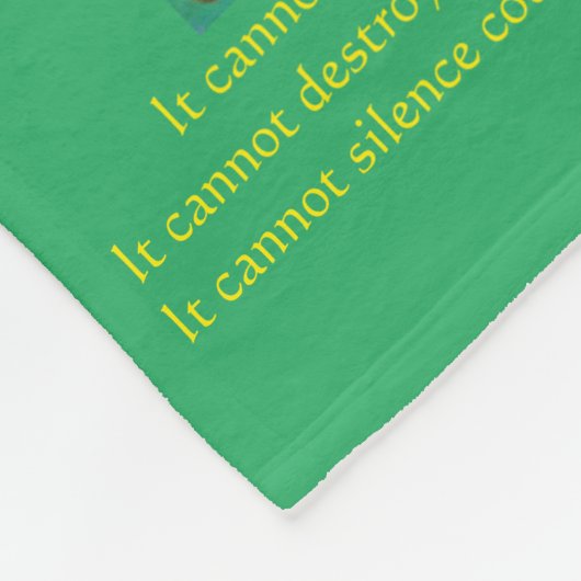 Wat kanker niet kan doen, aangepaste engels chemo fleece deken (Hoek)