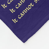 Wat kanker niet kan doen, aangepaste engels chemo fleece deken (Hoek)
