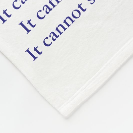 Wat kanker niet kan doen, aangepaste engels chemo fleece deken (Hoek)