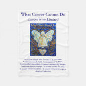 Wat kanker niet kan doen, aangepaste engels chemo fleece deken (Voorkant)