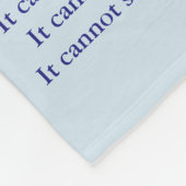 Wat kanker niet kan doen, aangepaste engels chemo fleece deken (Hoek)