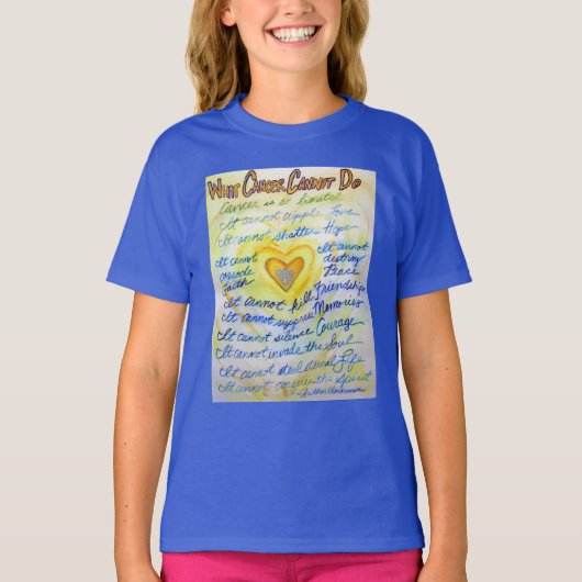 Wat kanker niet kan doen, aangepaste Shirten voor  T-shirt (Voorkant)