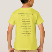 Wat kanker niet kan doen, aangepaste T-shirts voor (Achterkant)