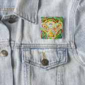 Wat kanker niet kan doen Angel Lapel Button of Pin (In situ)