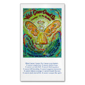 Wat kanker niet kan doen Angel Poem Custom Magnets Magnetisch Visitekaartje (Voorkant Verticaal)