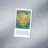 Wat kanker niet kan doen Angel Poem Custom Magnets Magnetisch Visitekaartje (Voorbeeld)