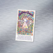 Wat kanker niet kan doen Angel Poem Custom Magnets Magnetisch Visitekaartje (Voorbeeld)