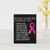 Wat kanker niet kan doen - Bewustzijn - Inspiratie Kaart (Gele Bloem)