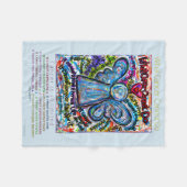 Wat kanker niet kan doen Chemo Angel Fleece Blanke (Voorkant (Horizontaal))