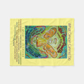 Wat kanker niet kan doen Chemo Angel vuldebakjes Fleece Deken (Voorkant (Horizontaal))