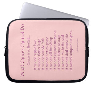 Wat kanker niet kan doen Computer Sleeve Bag