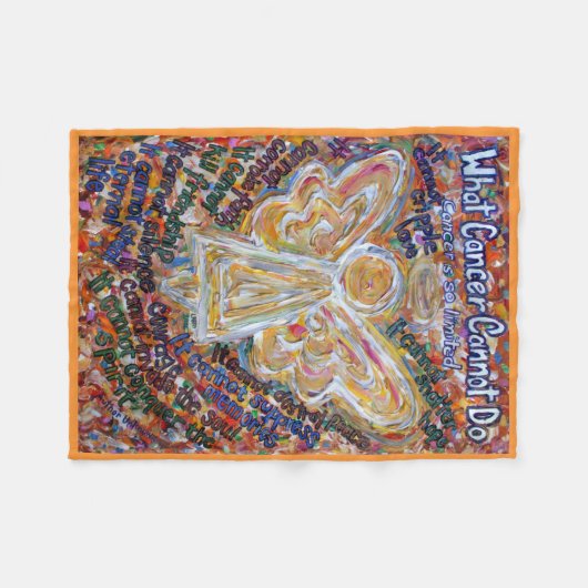 Wat kanker niet kan doen, engel chemo fleece (Voorkant (Horizontaal))