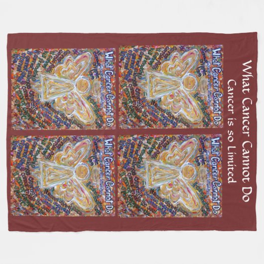 Wat kanker niet kan doen, engel chemo fleece (Voorkant (Horizontaal))