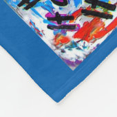 Wat kanker niet kan doen engel chemo vuldebakjes fleece deken (Hoek)