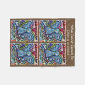 Wat kanker niet kan doen engel chemo vuldebakjes fleece deken (Voorkant (Horizontaal))