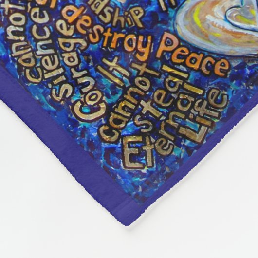 Wat kanker niet kan doen engel Fleece Chemo Blanke (Hoek)