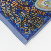 Wat kanker niet kan doen engel Fleece Chemo Blanke (Hoek)