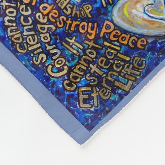 Wat kanker niet kan doen engel Fleece Chemo Blanke (Hoek)