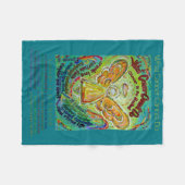 Wat kanker niet kan doen engel Fleece Chemo Blanke Deken (Voorkant (Horizontaal))