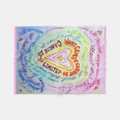 Wat kanker niet kan doen fleece deken (Voorkant (Horizontaal))