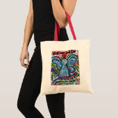 Wat kanker niet kan doen Gedicht Angel Art Canvas  Tote Bag (Voorkant (product))