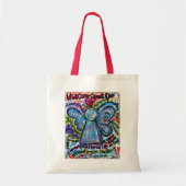 Wat kanker niet kan doen Gedicht Angel Art Canvas  Tote Bag (Voorkant)