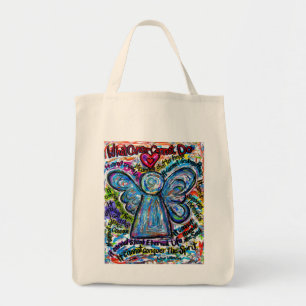 Wat kanker niet kan doen Gedicht Angel Art Canvas  Tote Bag