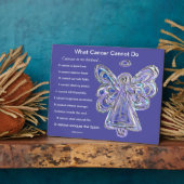 Wat kanker niet kan doen Gedicht Angel Art Plaque Fotoplaat (Zijkant)