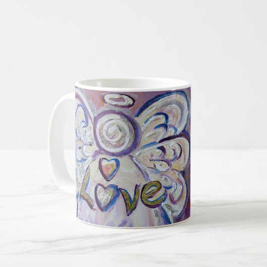 Wat kanker niet kan doen Gedicht Angel Coffee Cup  Koffiemok (Voorkant links)
