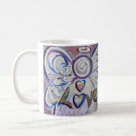 Wat kanker niet kan doen Gedicht Angel Coffee Cup  Koffiemok (Links)