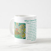 Wat kanker niet kan doen Gedicht Angel Coffee Mok  (Voorkant links)