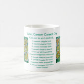 Wat kanker niet kan doen Gedicht Angel Coffee Mok  (Center)