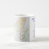 Wat kanker niet kan doen Gedicht Angel Coffee Mok  (Center)