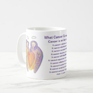 Wat kanker niet kan doen Gedicht Angel Coffee Mok