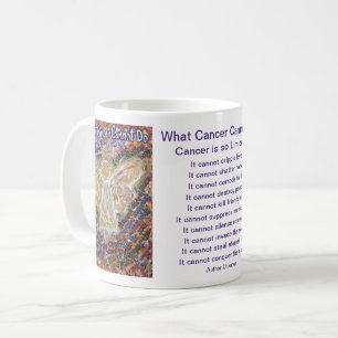 Wat kanker niet kan doen gedicht Art Coffee Cup Mo Koffiemok