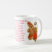 Wat kanker niet kan doen gedicht Art Coffee Mok Cu (Voorkant rechts)