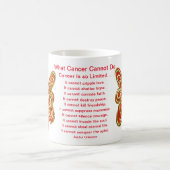 Wat kanker niet kan doen gedicht Art Coffee Mok Cu (Center)
