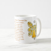 Wat kanker niet kan doen gedicht Art Coffee Mok Cu (Voorkant rechts)