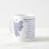 Wat kanker niet kan doen gedicht Art Coffee Mok Cu (Voorkant links)