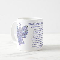 Wat kanker niet kan doen gedicht Art Coffee Mok Cu