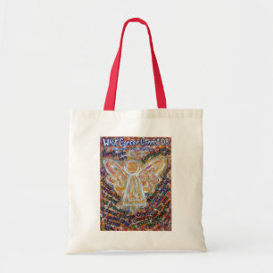 Wat kanker niet kan doen Gedicht Engel Kunst Tasje Tote Bag