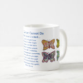 Wat kanker niet kan doen gedicht vlinder koffie Mo Koffiemok (Voorkant rechts)