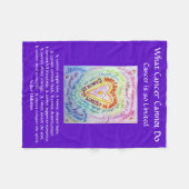 Wat kanker niet kan doen: hartritmestoplegger fleece deken (Voorkant (Horizontaal))