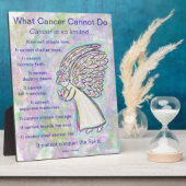 Wat kanker niet kan doen Inspirerend gedicht Fotoplaat (Zijkant)